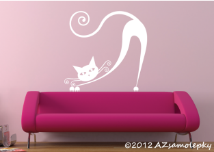 Samolepky na zeď - Moderní kočka V