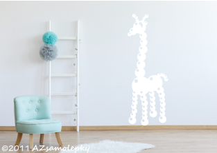 Dětské samolepky na zeď - Bublinková žirafa