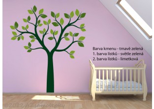Dětské samolepky na zeď - DUO lístkový strom