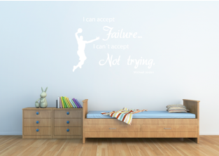 Samolepky na zeď - Citát - Michael Jordan