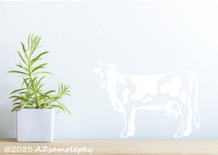 Samolepky na zeď - Kráva