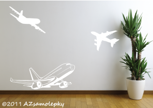 Samolepky na zeď - Letadla