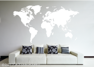 Samolepky na zeď - Mapa světa