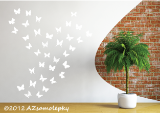 Samolepky na zeď - Mini - motýlci