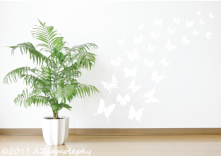 Samolepky na zeď - Motýlí ráj