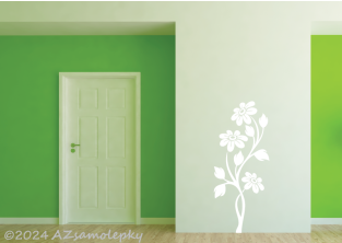 Samolepky na zeď - Trio květin