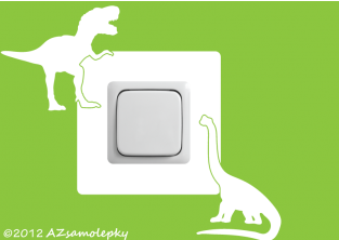 Samolepky pod vypínač - Dinosauři I