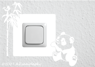 Samolepky pod vypínač - Panda I.