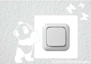 Samolepky pod vypínač - Panda II.