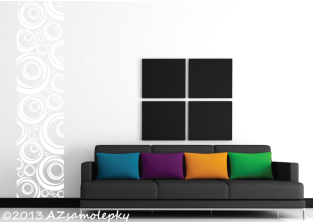 Výprodej samolepky - Design pás - Moderní bublinky