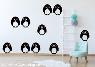Dětské samolepky na zeď - Tučňáci