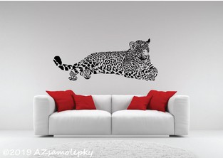 Samolepky na zeď - Ležící jaguár I