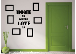 Samolepky na zeď - Nápis - FOTO - Home - Love