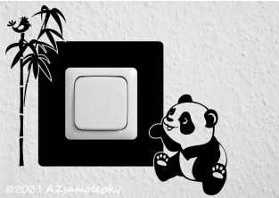 Samolepky pod vypínač - Panda I.
