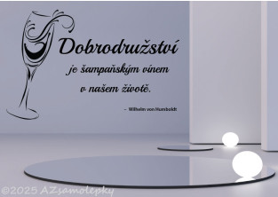Samolepky na zeď - Citát - Wilhelm von Humboldt