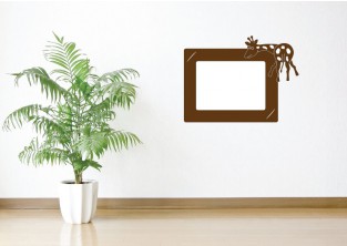 Samolepky na zeď - Fotorámeček Žirafa