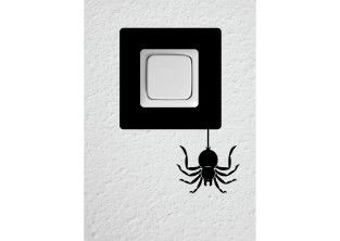 Samolepky pod vypínač - Pavouk