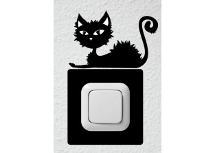 Samolepky pod vypínač - Nezbedná kočka II