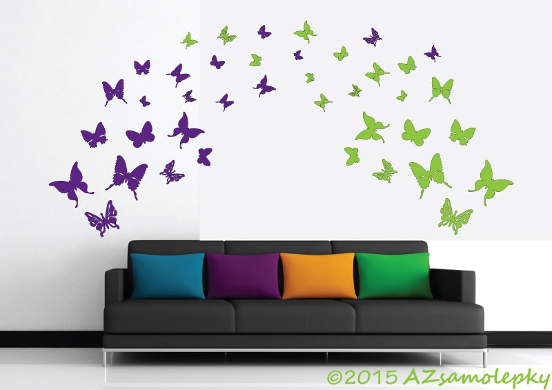 Samolepky na zeď - DUO motýlci