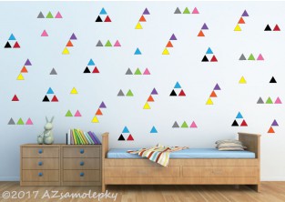 Dětské samolepky na zeď - Kolekce trojúhelníčků