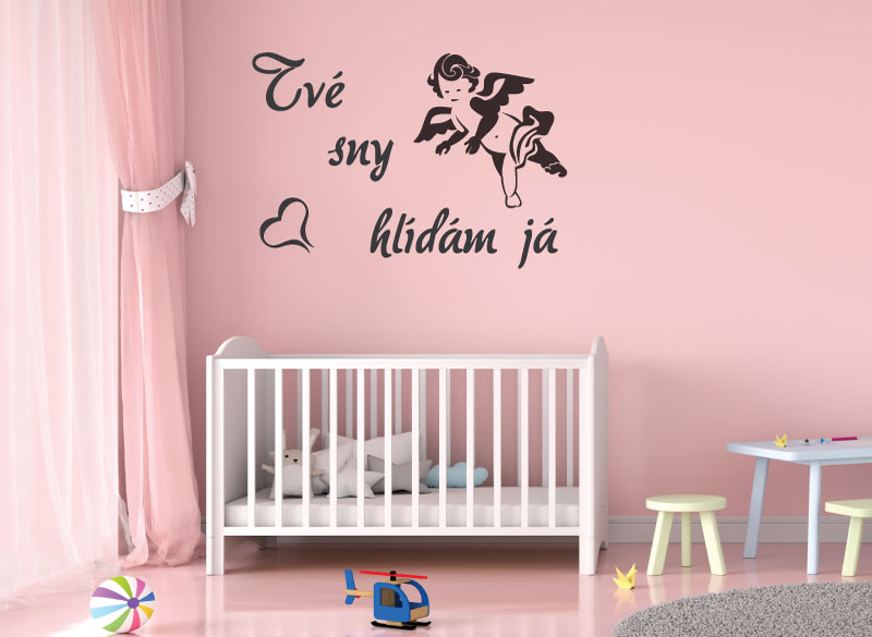 Dětské samolepky na zeď - Tvé sny - XL (90 x 62 cm)
