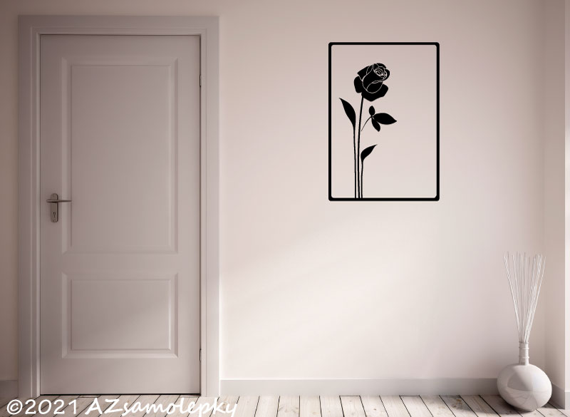 Samolepky na zeď - SO - Růže - 21 x 30 cm