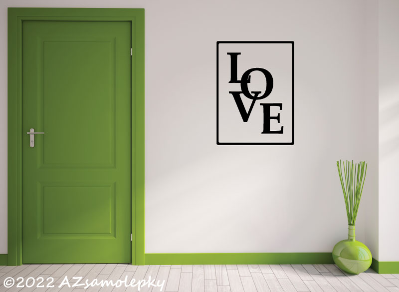 Samolepky na zeď - SO - LOVE - 50 x 70 cm