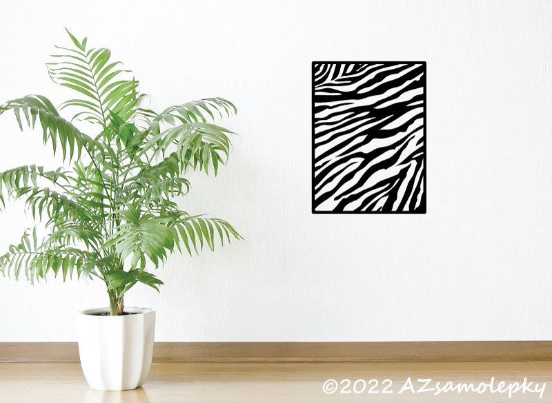 Samolepky na zeď - SO - Kůže zebry - 21 x 30 cm