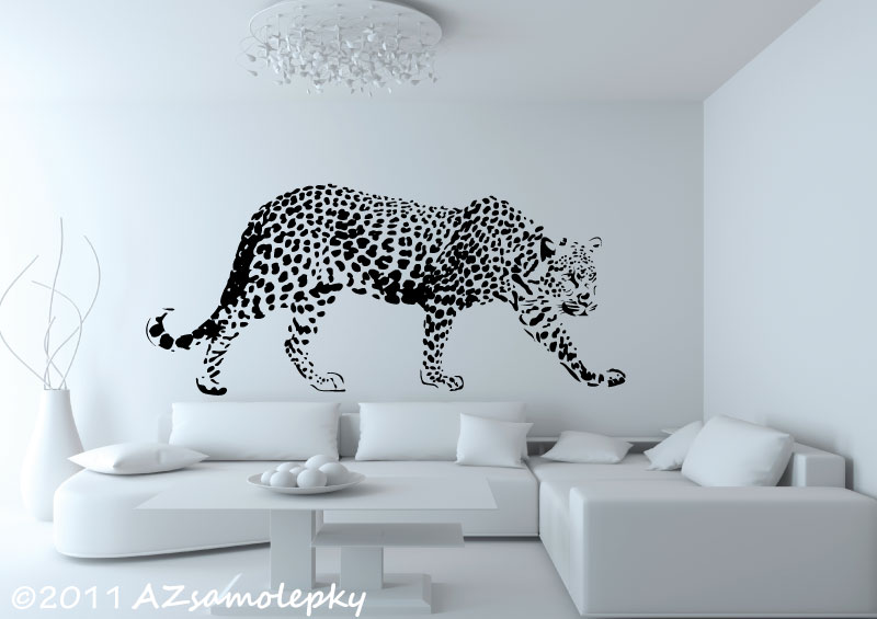 Samolepky na zeď - Gepard I - XL (160 x 70 cm) + doprava zdarma