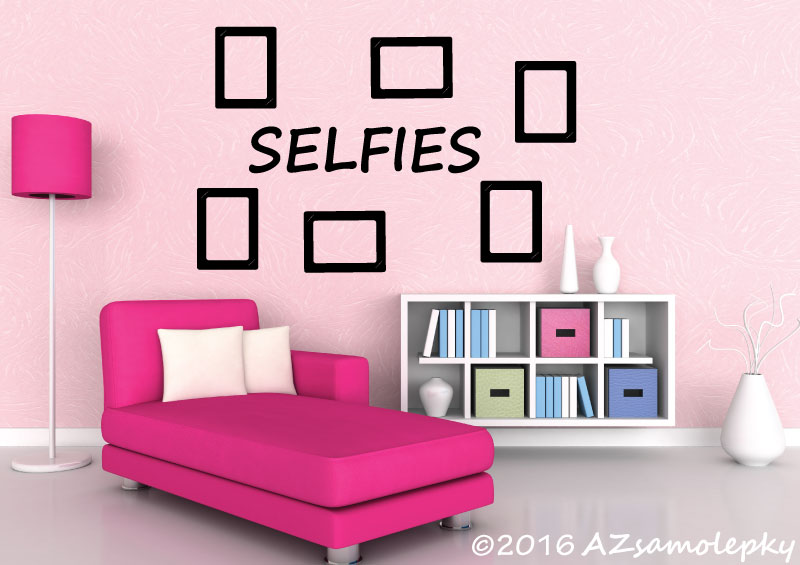 Samolepky na zeď - Selfies - kolekce L