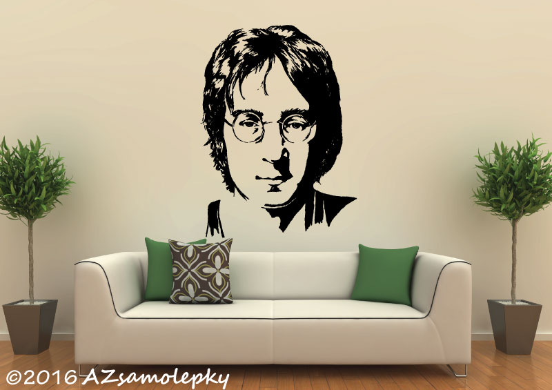 Samolepky na zeď - John Lennon - L (60 x 80 cm)